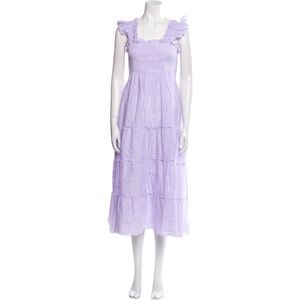 Hill House Home Ellie Nap Dress in "Lilac Stripe"— Size Medium
